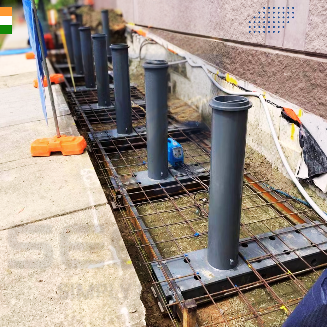 Shallow Mounted Crash-Rated Bollards