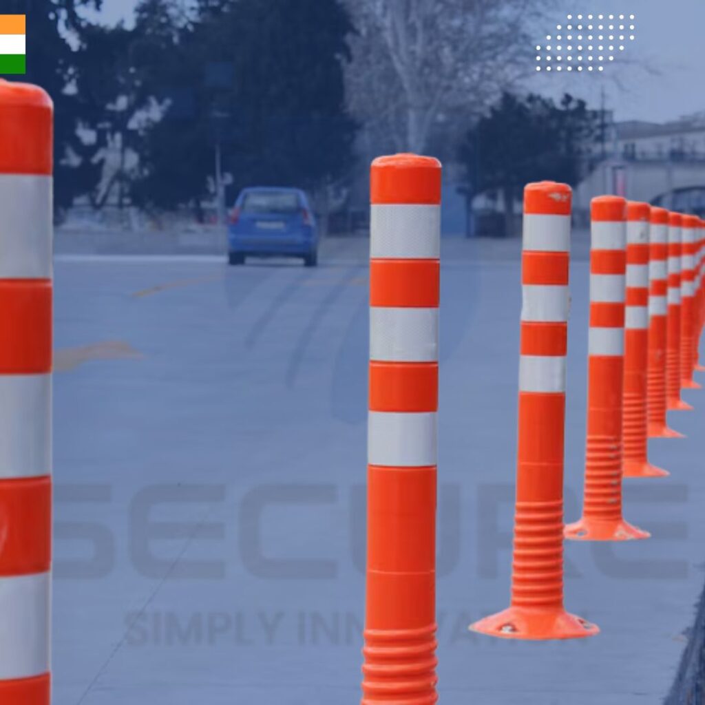 plastic traffic bollards